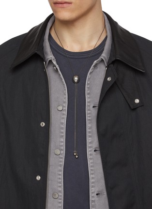 Figure View - Click To Enlarge - LEMAIRE - Rattle Bolo Tie Necklace