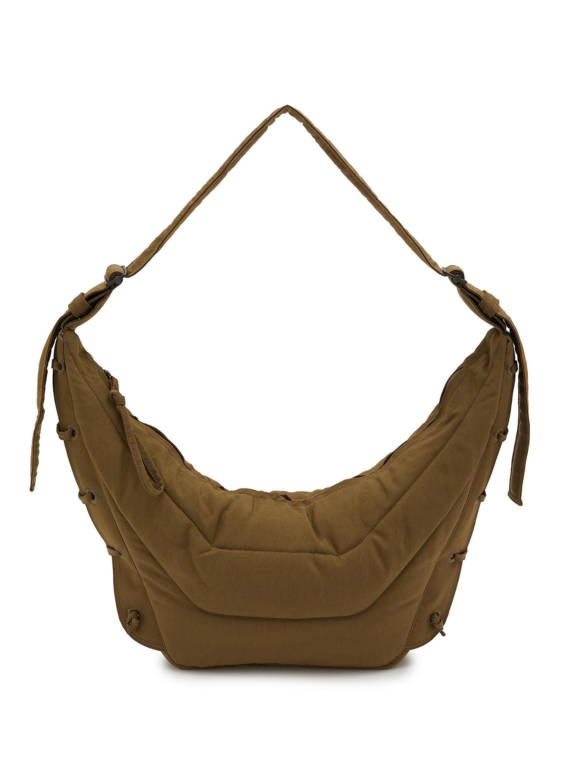 バッグ LEMAIRE soft game bag large LEMAIRE Large Soft Game Bag Dark Chocolate | HAVEN