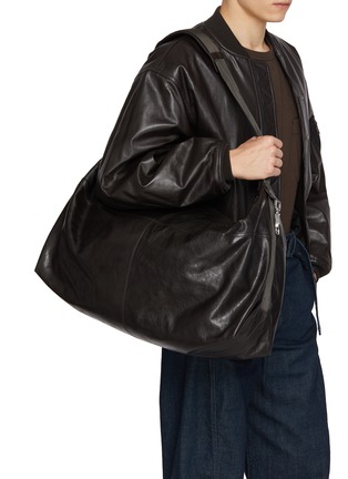 Figure View - Click To Enlarge - LEMAIRE - Berlingot 72H Leather Weekend Bag