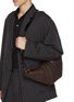 Figure View - Click To Enlarge - LEMAIRE - Medium Rail Belt Croissant Leather Bag
