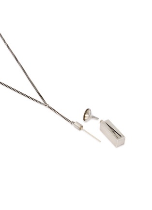 Detail View - Click To Enlarge - ANN DEMEULEMEESTER - Paulu Perfume Silver Pendant Necklace