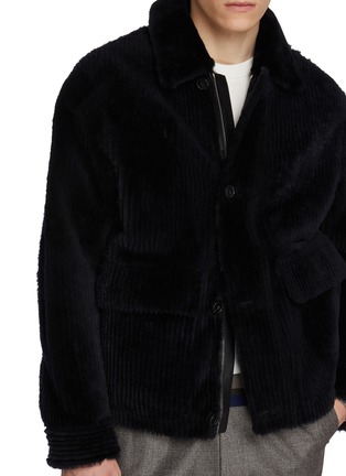  - YVES SALOMON - Merino Wool Ribbed Jacket