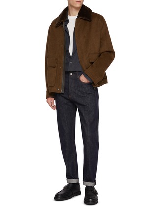 Figure View - Click To Enlarge - YVES SALOMON - Mink Collar Jacket
