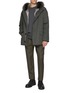 Figure View - Click To Enlarge - YVES SALOMON - Rabbit Fox Lining Short Parka Coat