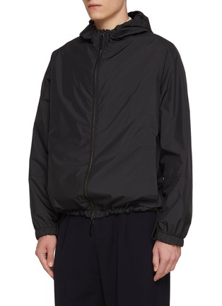 Detail View - Click To Enlarge - YVES SALOMON - Reversible Leather Hoodie