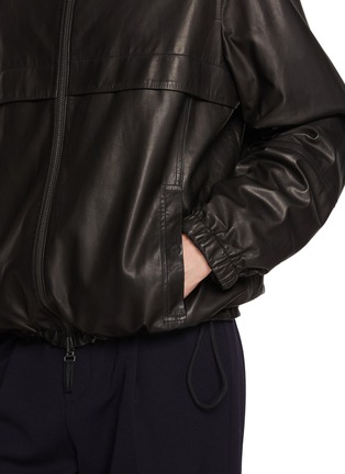  - YVES SALOMON - Reversible Leather Hoodie
