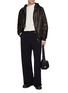 Figure View - Click To Enlarge - YVES SALOMON - Reversible Leather Hoodie