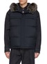 Main View - Click To Enlarge - YVES SALOMON - Fox Fur Trim Technical Down Waistcoat