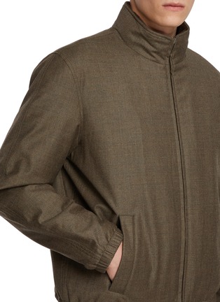  - YVES SALOMON - Mink Collar High Neck Jacket