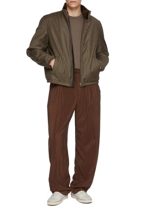 Figure View - Click To Enlarge - YVES SALOMON - Mink Collar High Neck Jacket