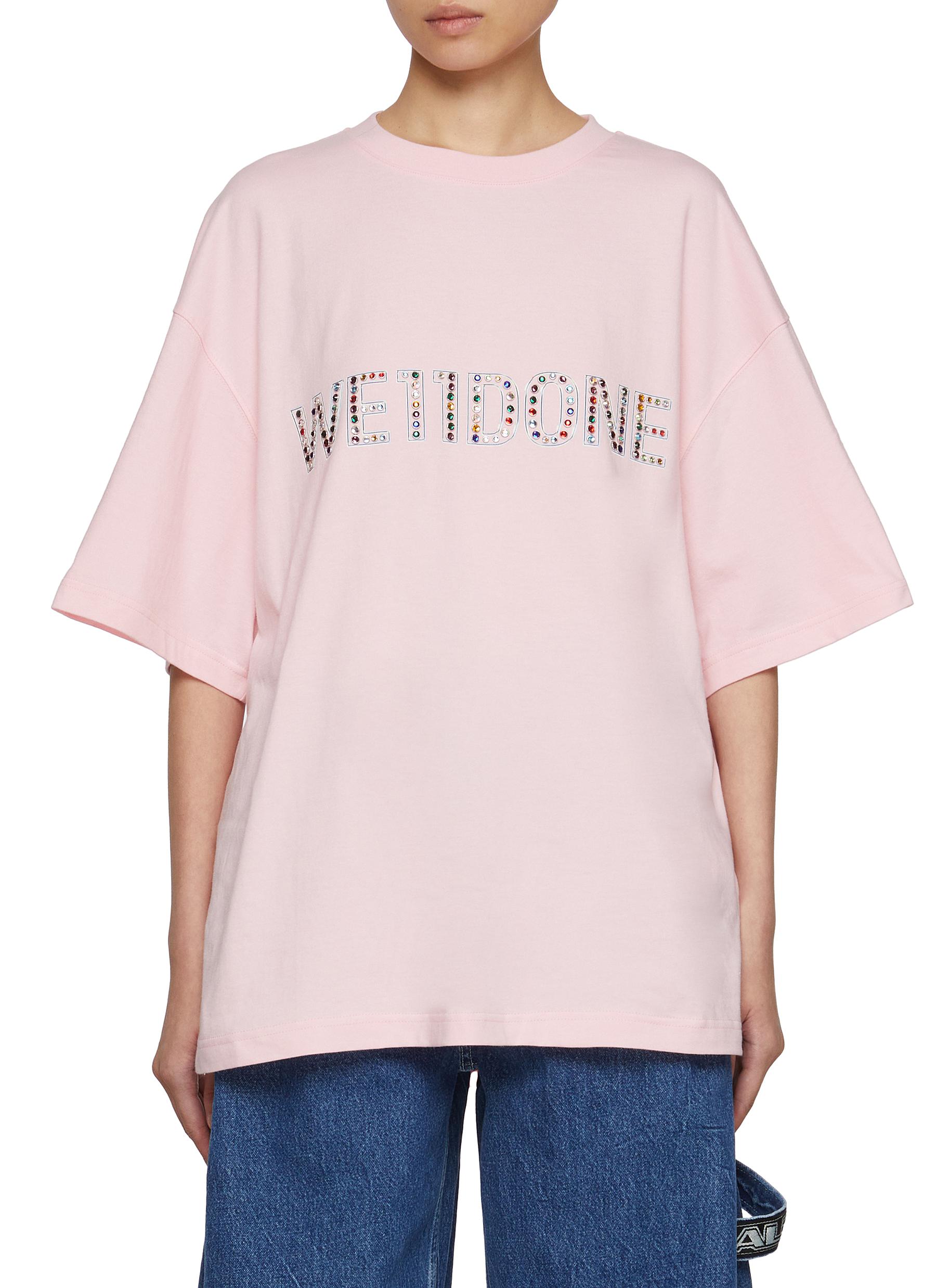 WE11DONE Tシャツ WD-TP6-20-074-U-PINK 楽天市場】ウェルダン WE11DONE Tシャツ フロントロゴ オーバー