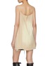 Back View - Click To Enlarge - WE11DONE - Distressed Pocket Plaid Reveal Cotton Mini Dress