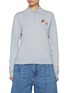 Main View - Click To Enlarge - WE11DONE - Embroidered Teddy Duo Wool Knit Top