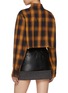 Back View - Click To Enlarge - WE11DONE - Cropped Chequered Shirt
