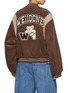 Back View - Click To Enlarge - WE11DONE - Teddy-Patch College Cotton Corduroy Varsity Jacket