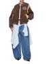 Figure View - Click To Enlarge - WE11DONE - Teddy-Patch College Cotton Corduroy Varsity Jacket