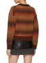 Back View - Click To Enlarge - WE11DONE - Gradient Bouclé Cropped Cardigan