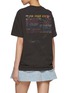 Back View - Click To Enlarge - WE11DONE - Cassette Tape Chalk Lettering Print Cotton T-Shirt