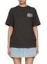 Main View - Click To Enlarge - WE11DONE - Cassette Tape Chalk Lettering Print Cotton T-Shirt