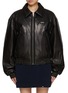 Main View - Click To Enlarge - WE11DONE - Leather Bomber Jacket