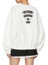 Back View - Click To Enlarge - WE11DONE - Black Cat Poster Cotton Sweatshirt