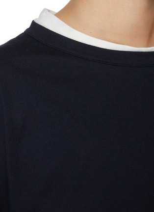  - WE11DONE - Layered Twist Cotton Jersey Top
