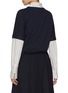 Back View - Click To Enlarge - WE11DONE - Layered Twist Cotton Jersey Top