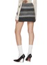 Back View - Click To Enlarge - WE11DONE - Gradient Bouclé Knit Mini Skirt