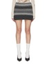 Main View - Click To Enlarge - WE11DONE - Gradient Bouclé Knit Mini Skirt
