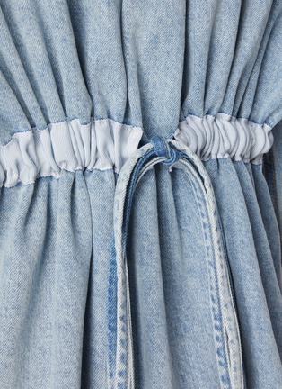  - WE11DONE - Oversized Back Tie Cotton Denim Shirt