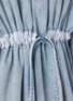  - WE11DONE - Oversized Back Tie Cotton Denim Shirt