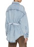 Back View - Click To Enlarge - WE11DONE - Oversized Back Tie Cotton Denim Shirt