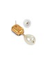 Detail View - Click To Enlarge - JENNIFER BEHR - Liana 18K Gold Plated Brass Drop Earrings — Sapphire