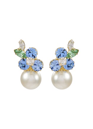 Main View - Click To Enlarge - JENNIFER BEHR - Vivi 18K Gold Plated Brass Drop Earrings — Bluebell