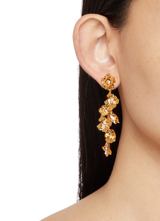 Figure View - Click To Enlarge - JENNIFER BEHR - Vanora 18K Gold Plated Brass Drop Earrings