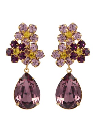Main View - Click To Enlarge - JENNIFER BEHR - Lauretta 18K Gold Plated Brass Drop Earrings — Lilac