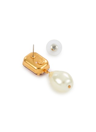 Detail View - Click To Enlarge - JENNIFER BEHR - Liana 18K Gold Plated Brass Drop Earrings — Rose
