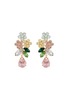 Main View - Click To Enlarge - JENNIFER BEHR - Bouquet 18k Gold Plated Brass Crystal Drop Earrings — Multi