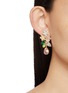 Figure View - Click To Enlarge - JENNIFER BEHR - Bouquet 18k Gold Plated Brass Crystal Drop Earrings — Multi