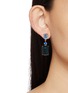Figure View - Click To Enlarge - JENNIFER BEHR - Justine 18K Gold Plated Brass Drop Earrings — Sapphire