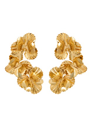 Main View - Click To Enlarge - JENNIFER BEHR - Viola Brass Stud Earrings — Gold