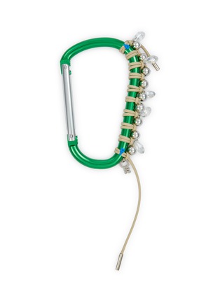 Main View - Click To Enlarge - KITESY MARTIN STUDIO - Extra Large Cababiner Le Mousqueton Bag Charm — Green/Cream