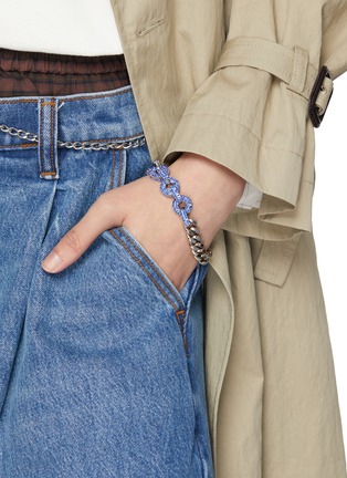 Figure View - Click To Enlarge - KITESY MARTIN STUDIO - Le Dani Bracelet — Silvered/Blue