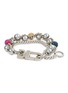 Main View - Click To Enlarge - KITESY MARTIN STUDIO - Le Serpent Silver Plated Brass Bracelet — Silvered/Multicolour