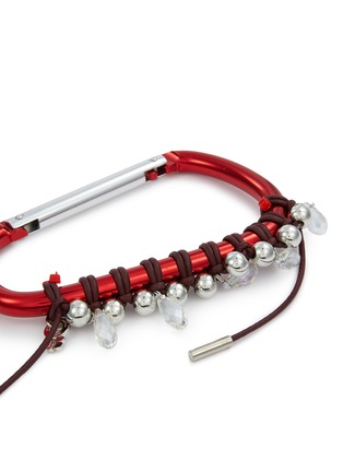 Detail View - Click To Enlarge - KITESY MARTIN STUDIO - Extra Large Cababiner Le Mousqueton Bag Charm — Red/Burgundy