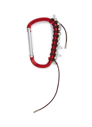 Main View - Click To Enlarge - KITESY MARTIN STUDIO - Extra Large Cababiner Le Mousqueton Bag Charm — Red/Burgundy