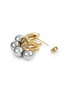 Detail View - Click To Enlarge - KITESY MARTIN STUDIO - La Chris Hoop Earrings — Golden/Silvered