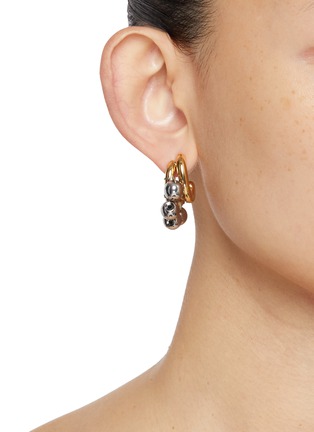 Figure View - Click To Enlarge - KITESY MARTIN STUDIO - La Chris Hoop Earrings — Golden/Silvered