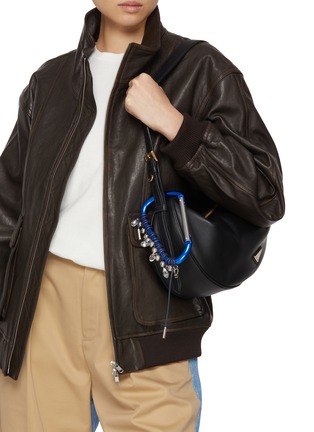 Figure View - Click To Enlarge - KITESY MARTIN STUDIO - Extra Large Cababiner Le Mousqueton Bag Charm — Blue/Marine