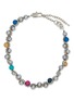 Main View - Click To Enlarge - KITESY MARTIN STUDIO - Le Serpent Silver Plated Brass Necklace — Golden/Silvered